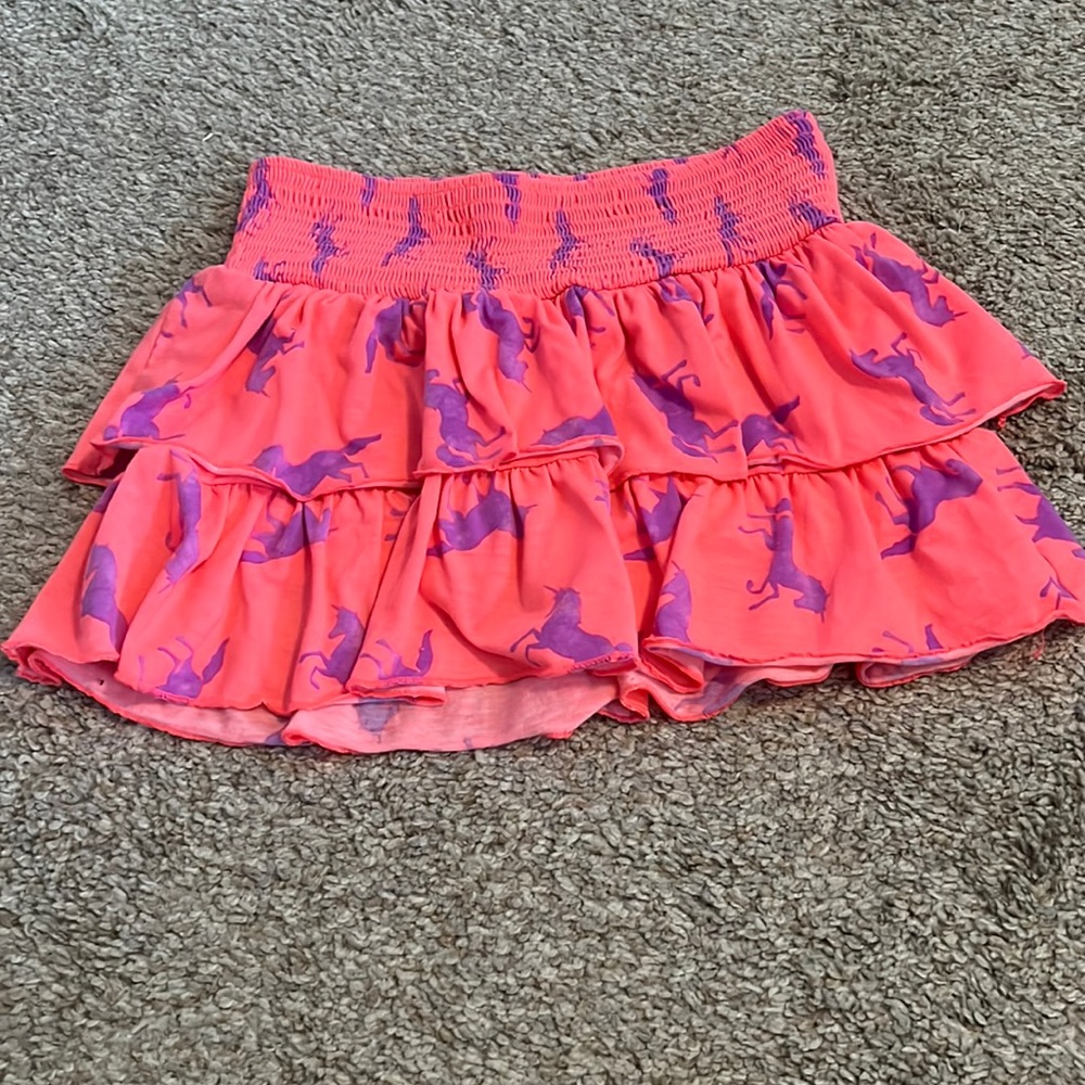 Justice size 10 unicorn skort.